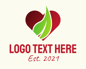 Nature Heart Leaf  logo