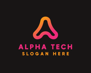 Tech Startup Letter A logo design