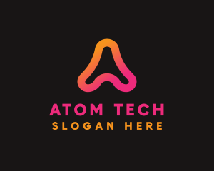 Tech Startup Letter A logo design