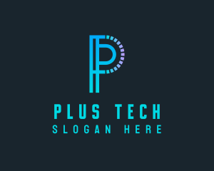 Generic Tech Letter P logo design