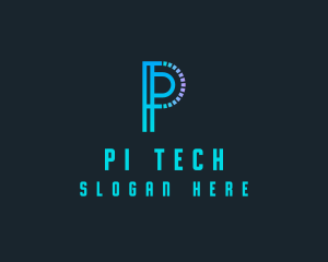 Generic Tech Letter P logo design