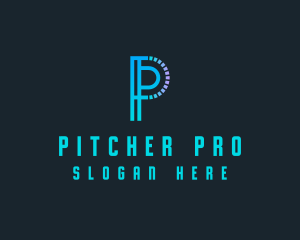 Generic Tech Letter P logo design