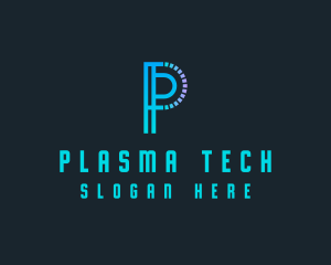 Generic Tech Letter P logo design