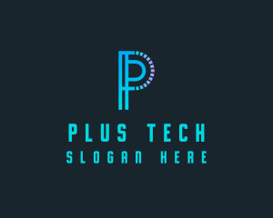 Generic Tech Letter P logo design