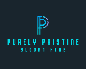 Generic Tech Letter P logo design