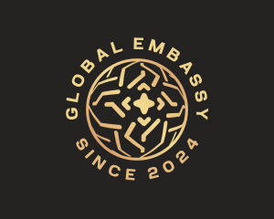 Golden Global Sphere logo design