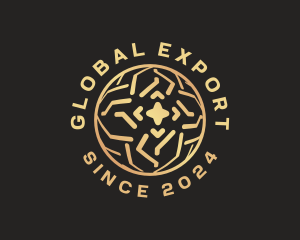 Golden Global Sphere logo design