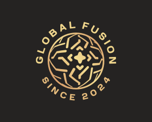 Golden Global Sphere logo design