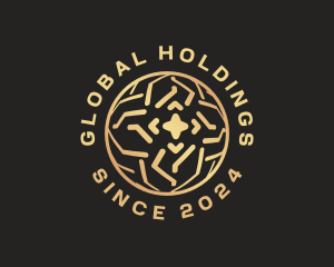 Golden Global Sphere logo design