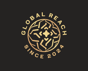 Golden Global Sphere logo design