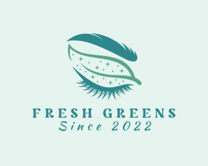 Natural Leaf Eyelash logo design