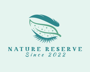 Natural Leaf Eyelash logo design