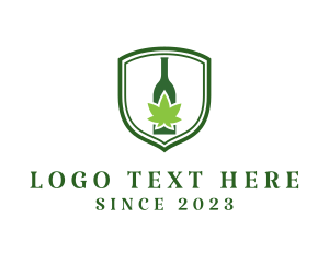 Marijuana Liquor Bottle  logo