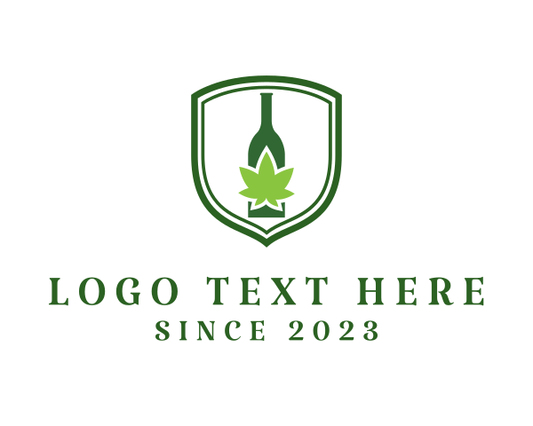 Marijuana Liquor Bottle  logo