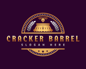 Liquor Brewery Barrel logo design