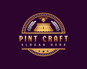 Liquor Brewery Barrel logo design