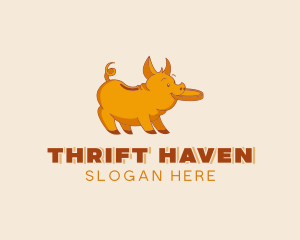 Pig Coin Savings logo design