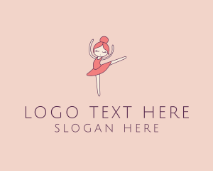 Ballerina Girl Cartoon  logo