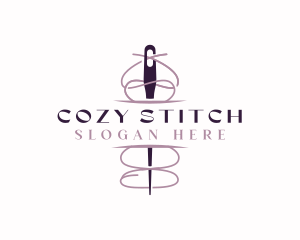 Needle Seamstress Dressmaking logo design