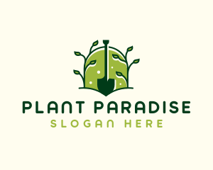 Plant Shovel Landscaping logo design