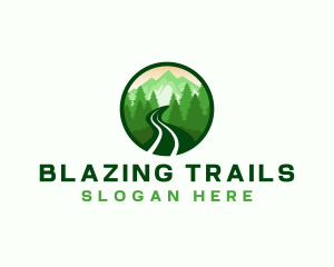 Mountain Trail Hiking logo design