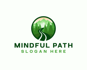 Mountain Trail Hiking logo design