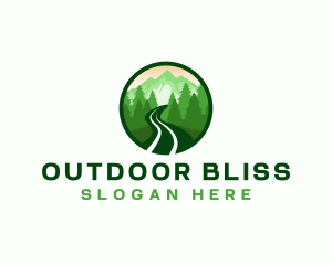 Mountain Trail Hiking logo design