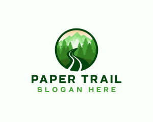 Mountain Trail Hiking logo design