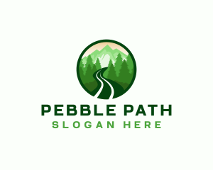 Mountain Trail Hiking logo design