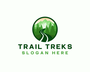 Mountain Trail Hiking logo design