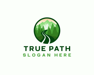 Mountain Trail Hiking logo design