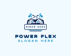 Housekeeping Power Washer logo design