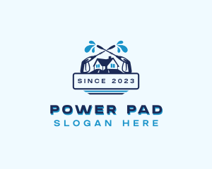 Housekeeping Power Washer logo design