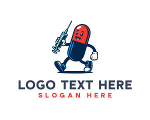 Capsule Injection Cartoon logo