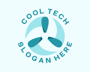 Cool Fan Aircon logo design