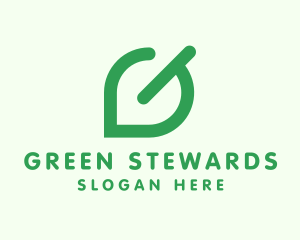 Green Leaf Letter G logo design