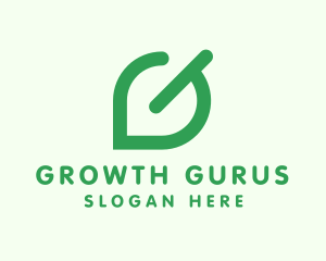 Green Leaf Letter G logo design