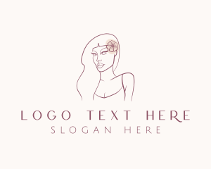 Flower Woman Stylist logo