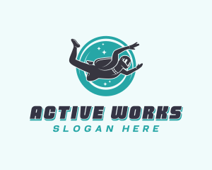 Adventure Skydiving Recreation  logo design