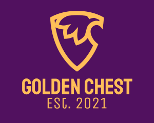 Golden Bird Shield logo design