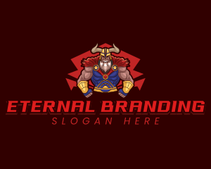 Greek God Warrior logo