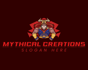 Greek God Warrior logo design