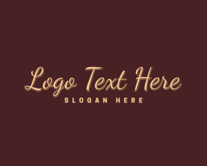 Minimalist Cursive Brand logo