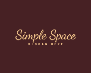 Minimalist Cursive Brand logo design