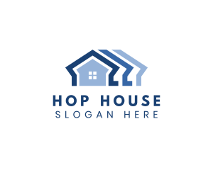 House Roofing Contractor logo design