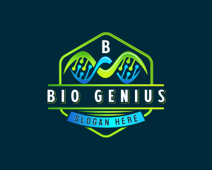 Genetics Biotech DNA Laboratory logo design