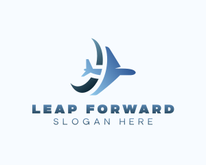 Logistics Plane Forwarding logo design