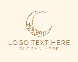 Golden Lunar Flower logo