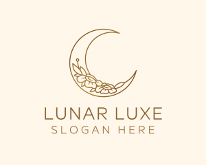 Golden Lunar Flower logo