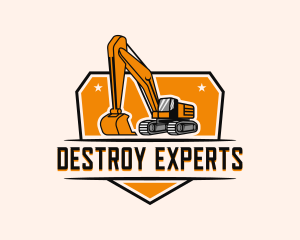 Excavation Construction Machinery logo design